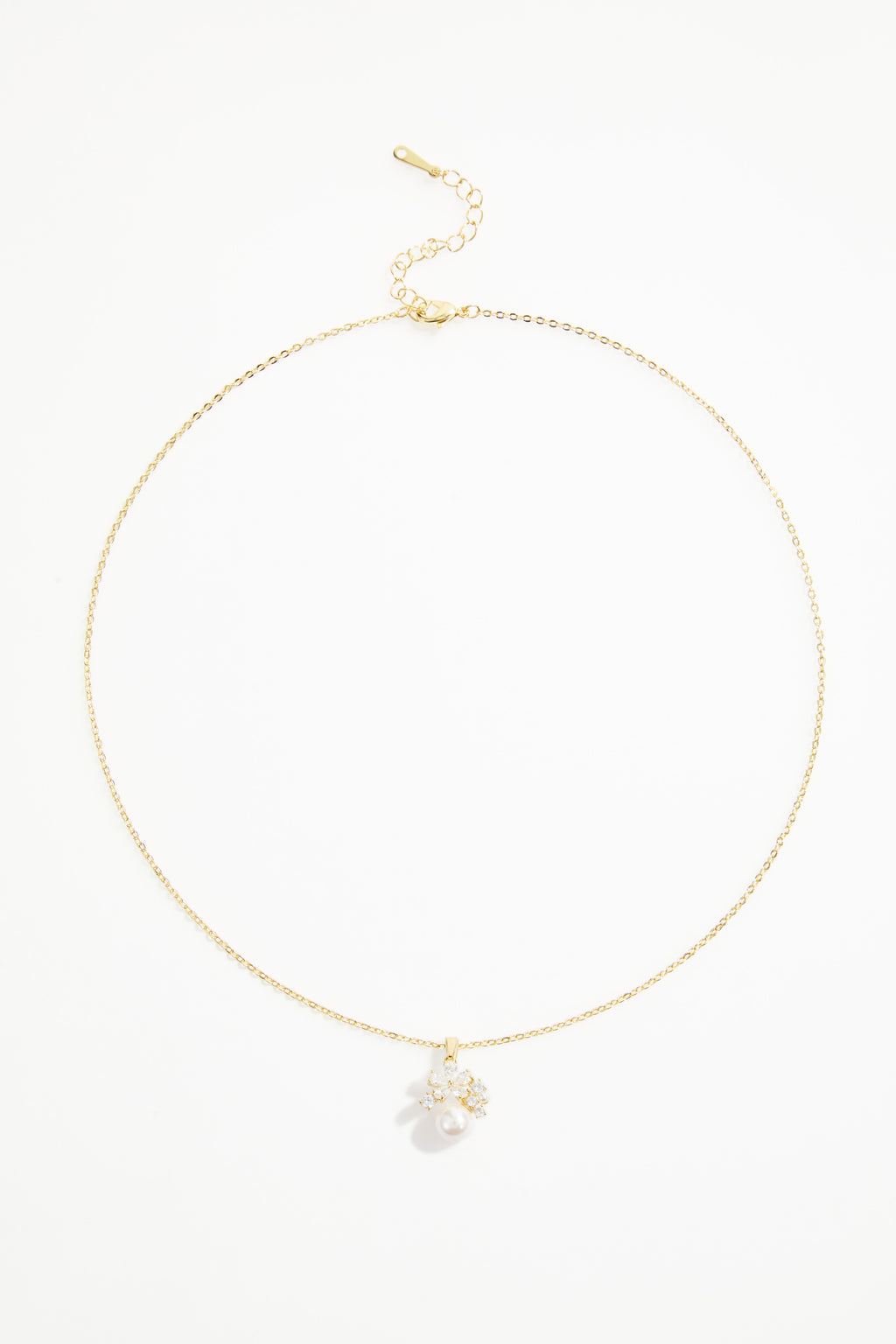 Gold-Plated Necklace & Earrings set with Pearl design for Women