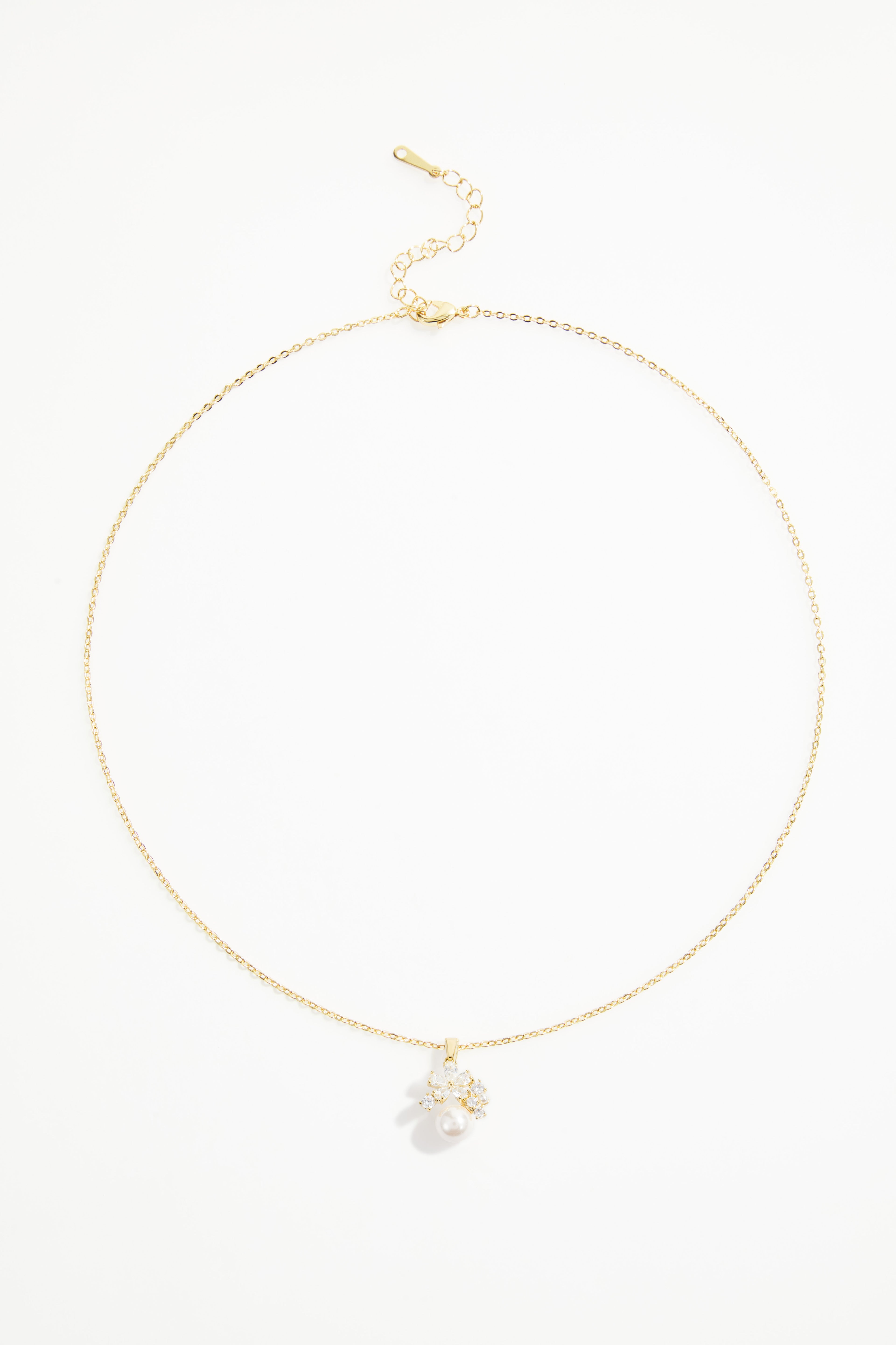 Gold-Plated Necklace & Earrings set with Pearl design for Women