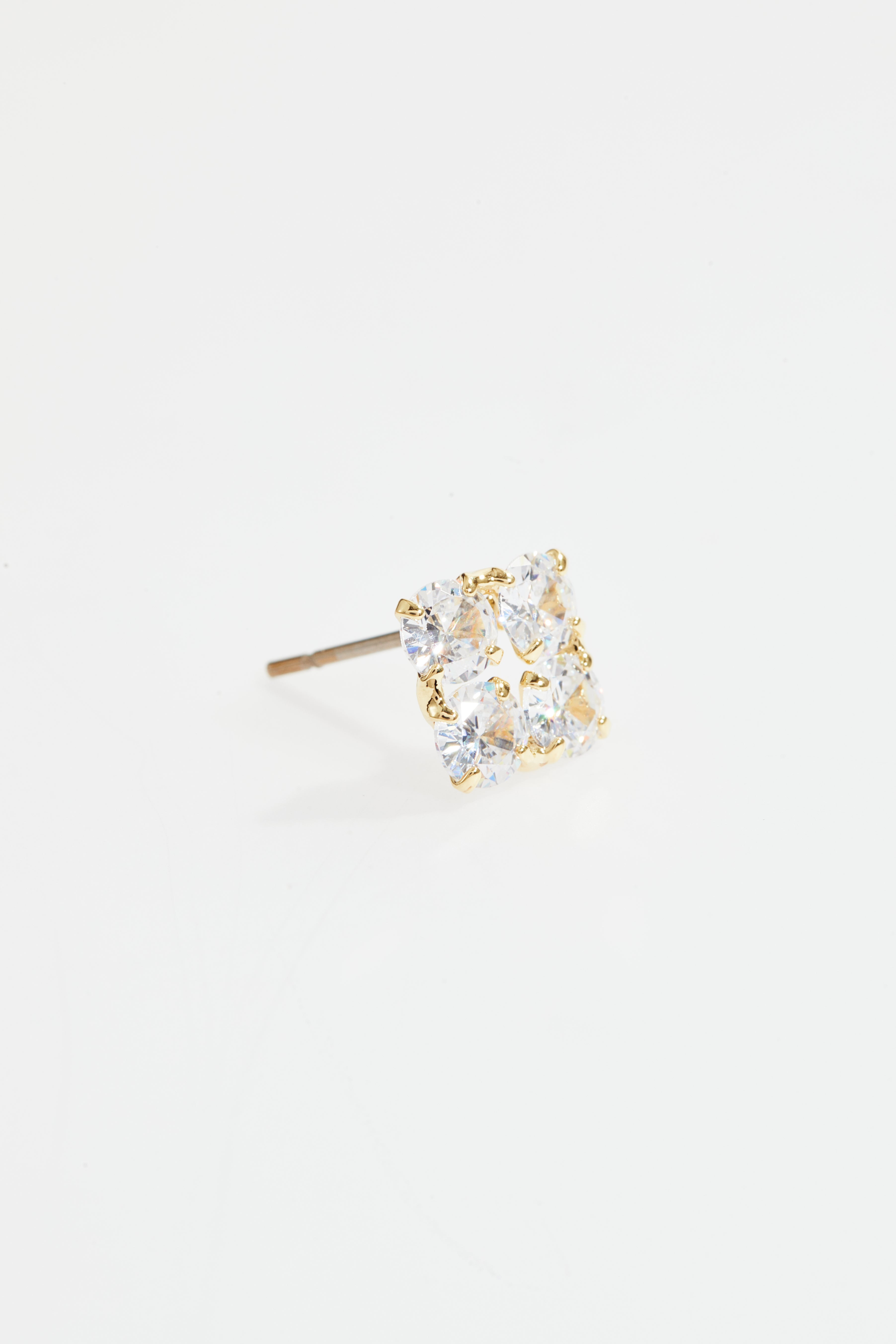 Gold-Plated CZ Stud & Ear Cuff Set of 3 for Women