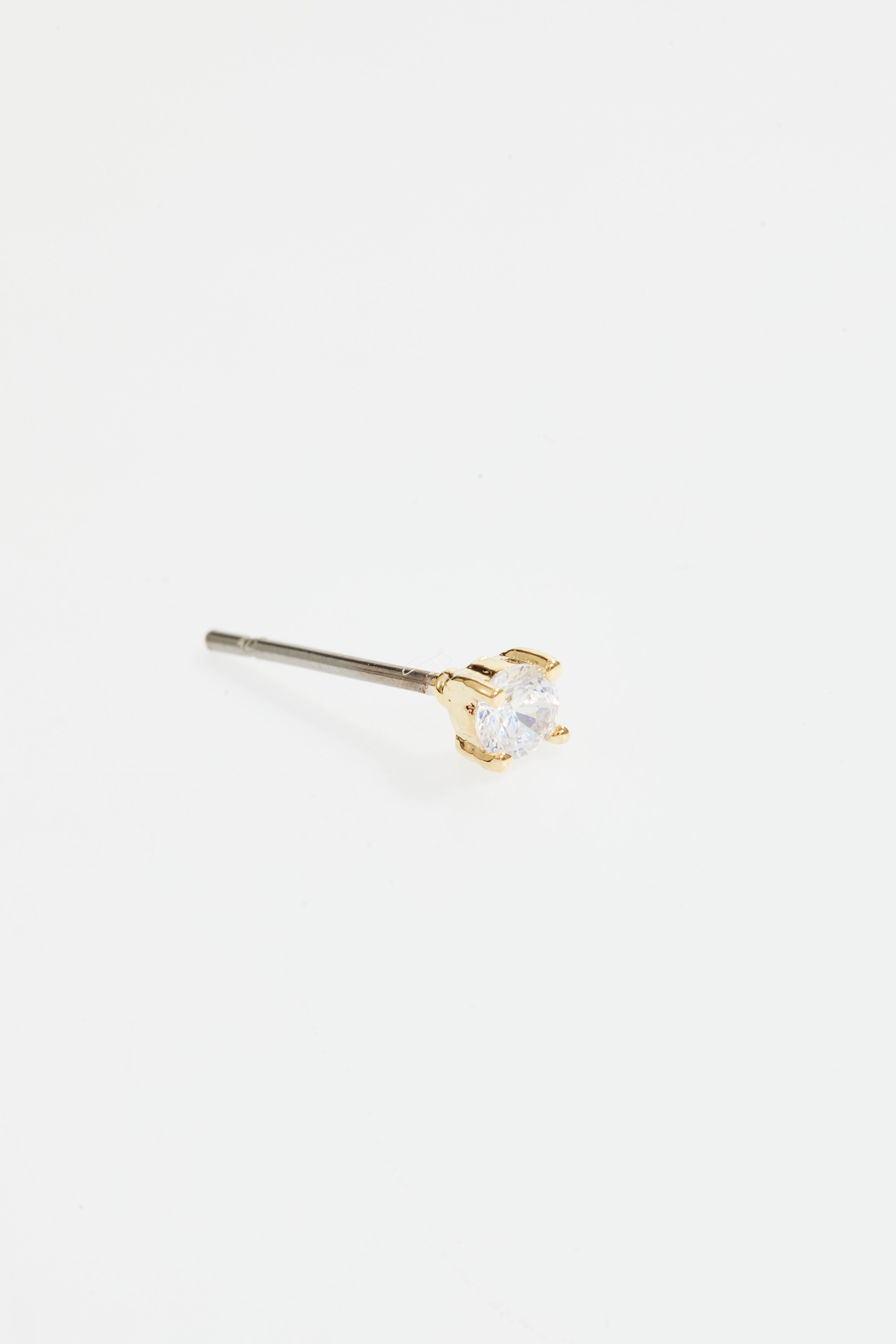 Gold-Plated CZ Stud & Ear Cuff Set of 3 for Women