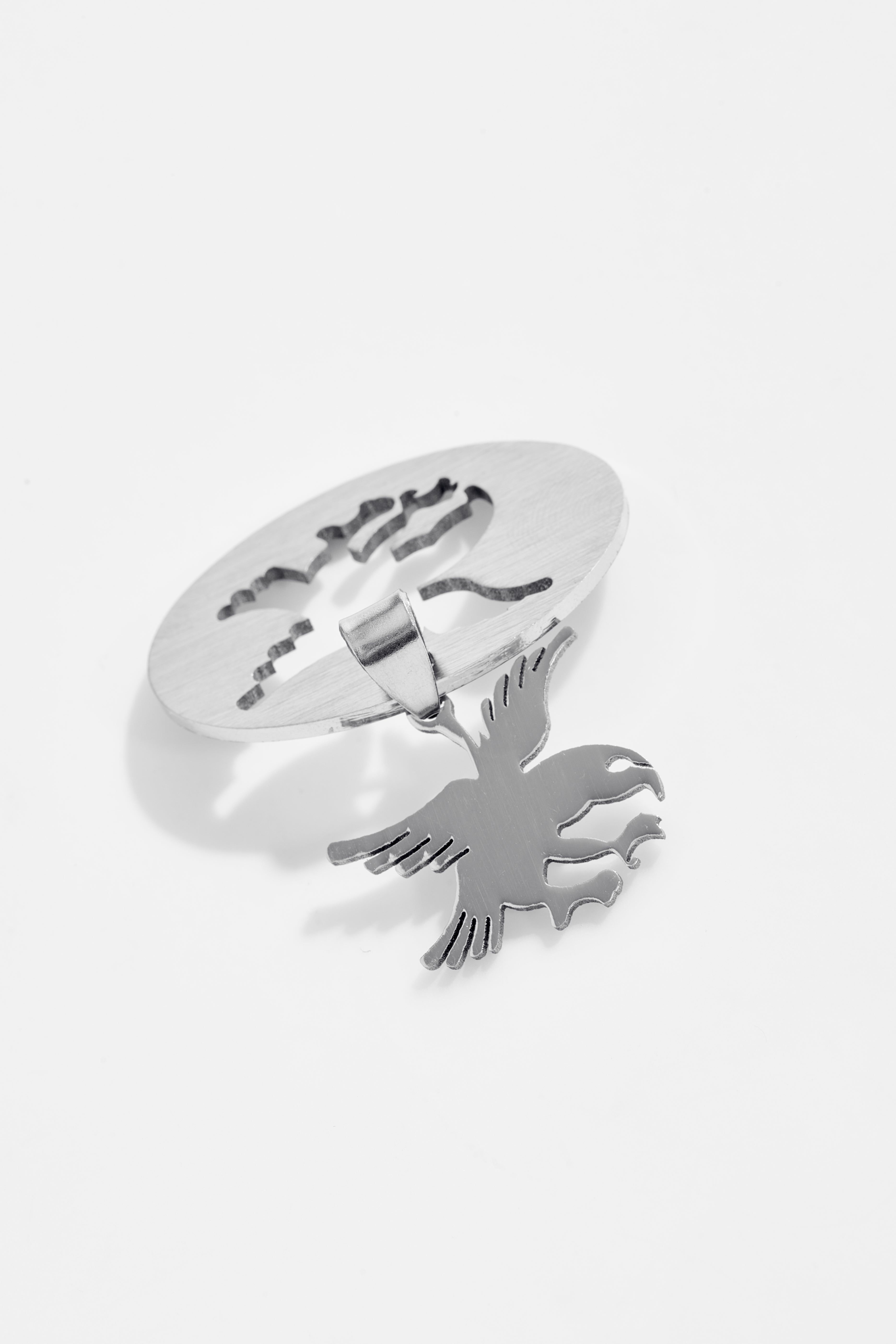 Silver eagle pendant