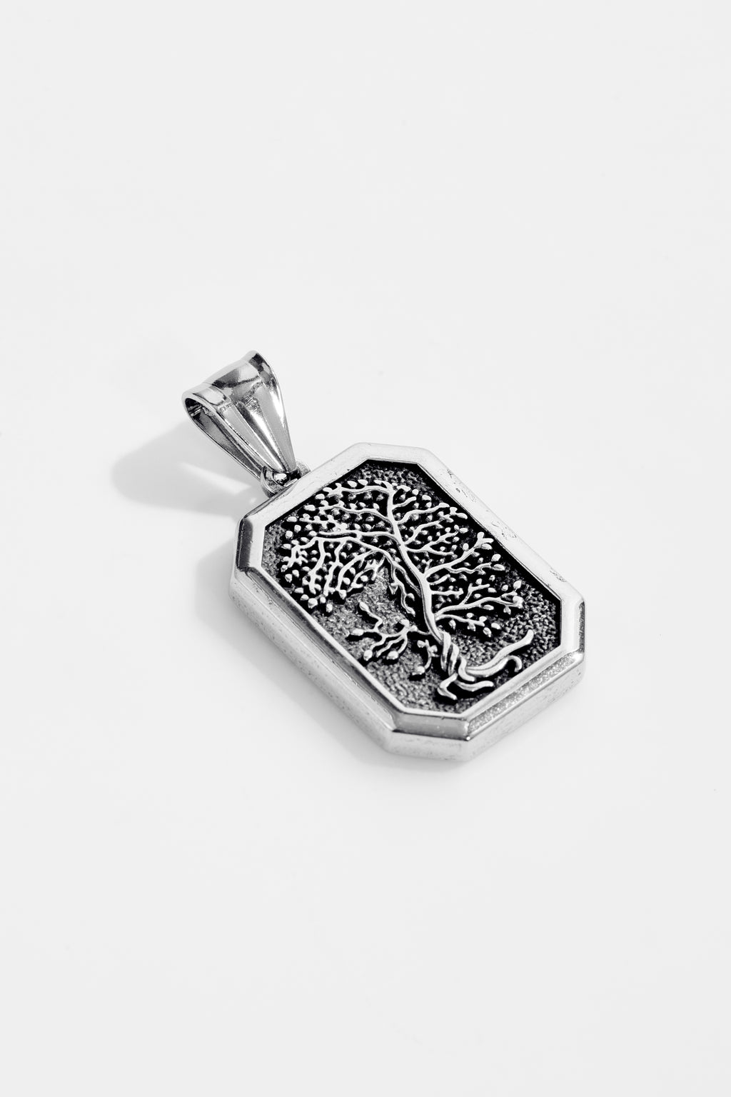 "Tree of life" pendant with octagonal border