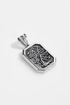 "Tree of life" pendant with octagonal border