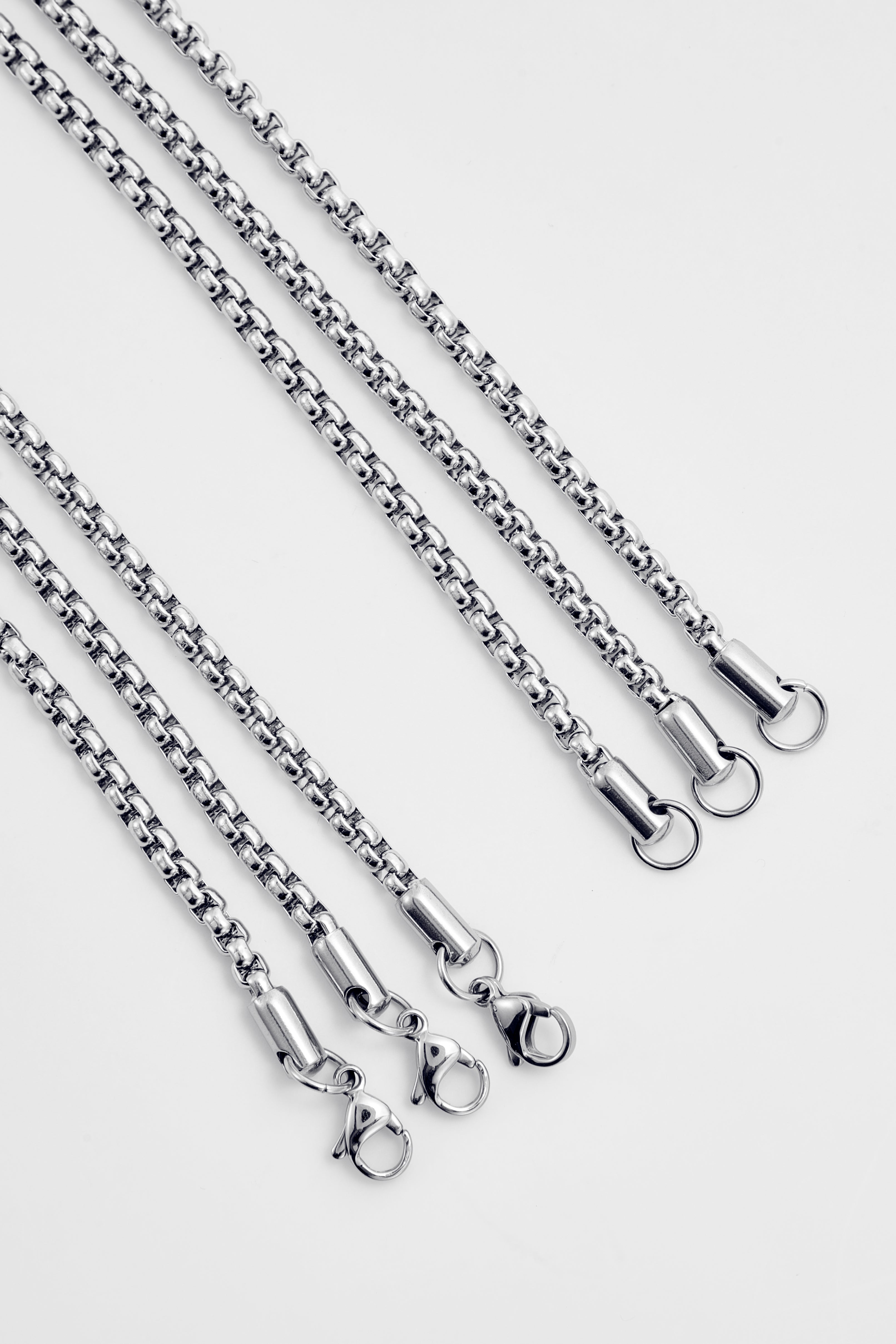 Sterling silver box chain for Men