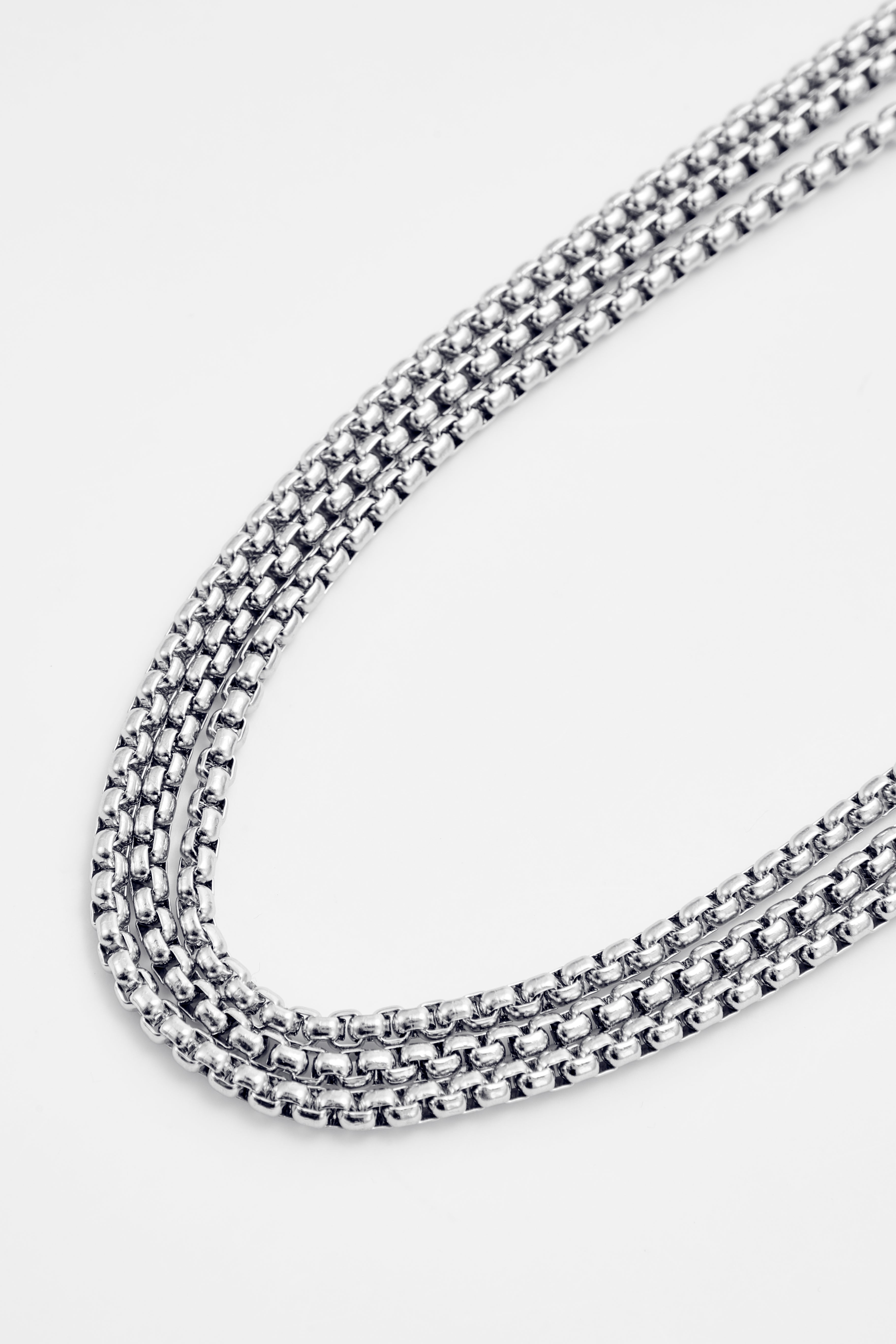 Sterling silver box chain for Men