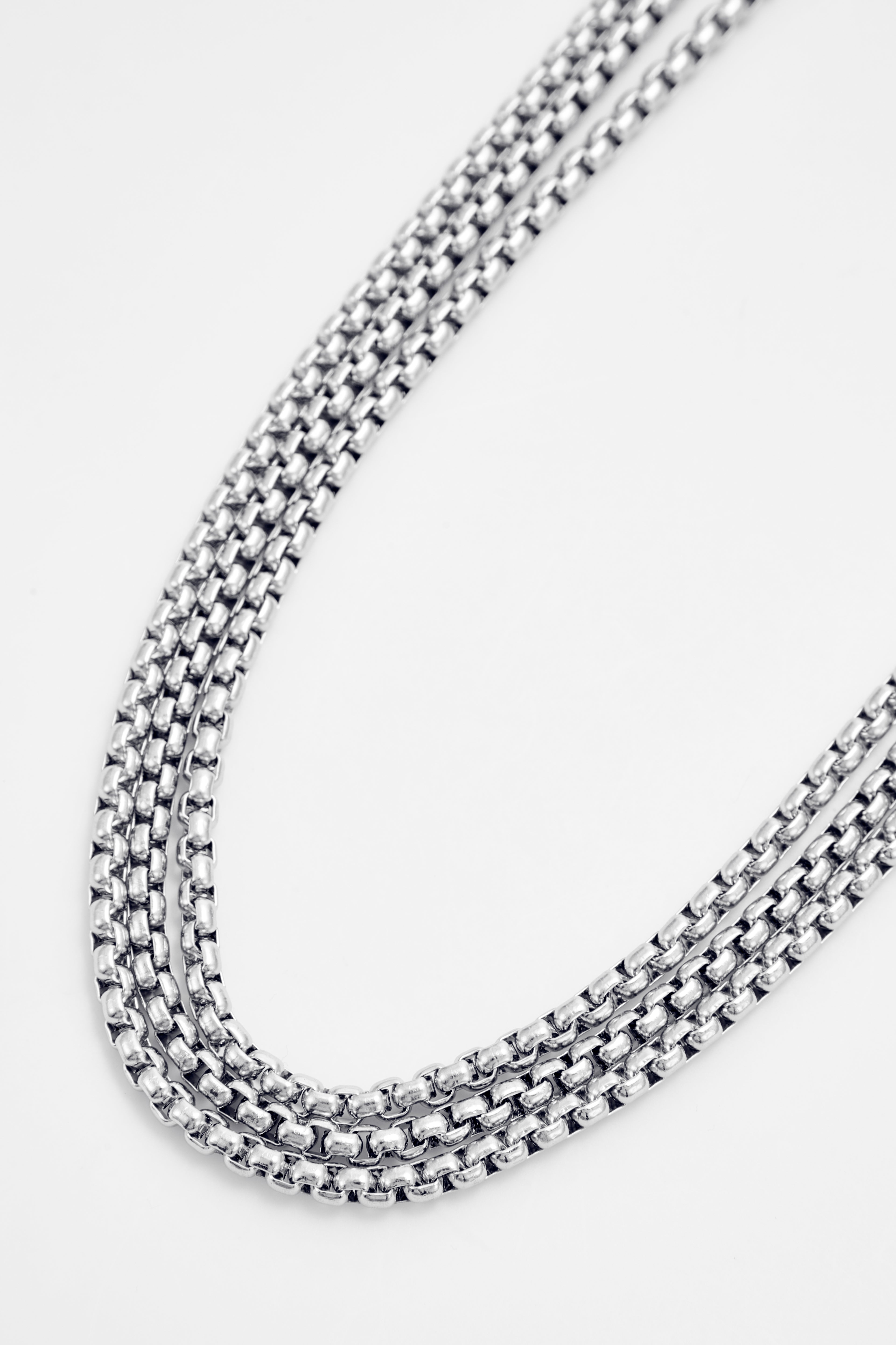 Sterling silver box chain for Men