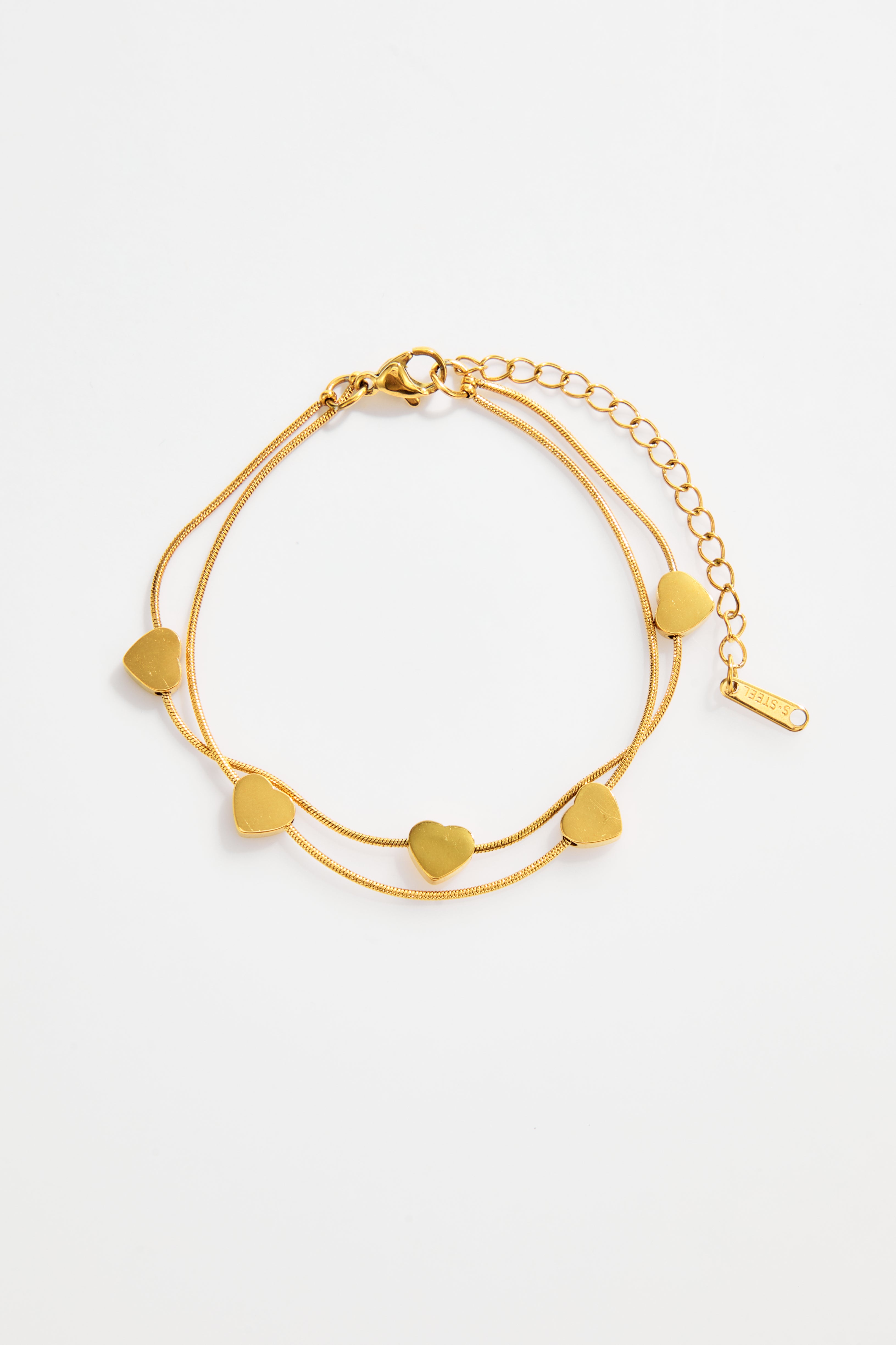 Gold-Plated Ocean Charm Bracelet