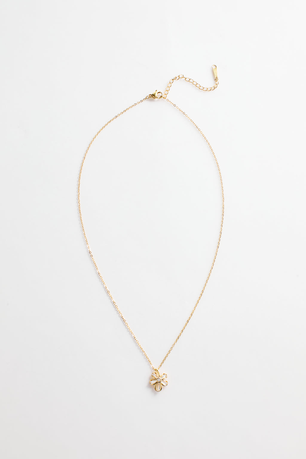 Gold-Plated Single Flower Pendant necklace for Women