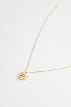 Gold-Plated Single Flower Pendant necklace for Women