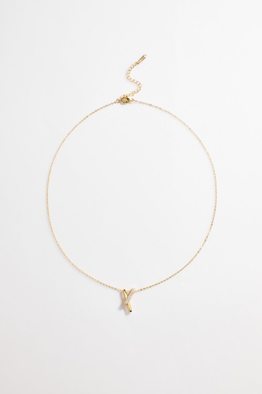 Gold-Plated fancy "Y" Necklace for Women