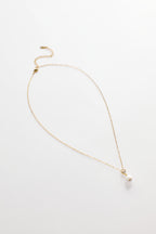 Gold-Plated Hanging Pearl Necklace for Women