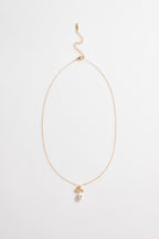 Gold-Plated CZ Necklace & Earrings Set for Women