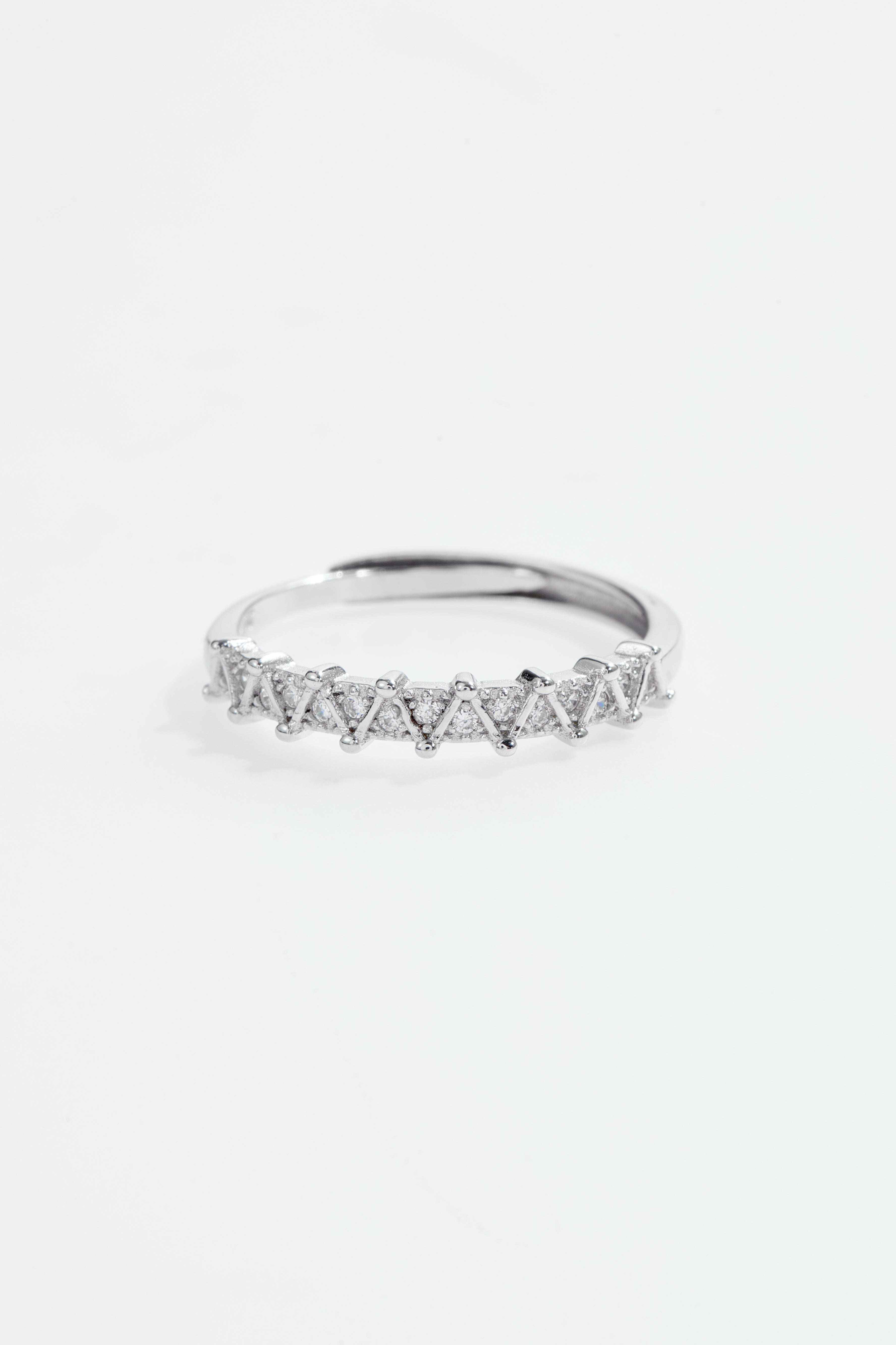 Triangle Moissanite Adjustable Ring for Women