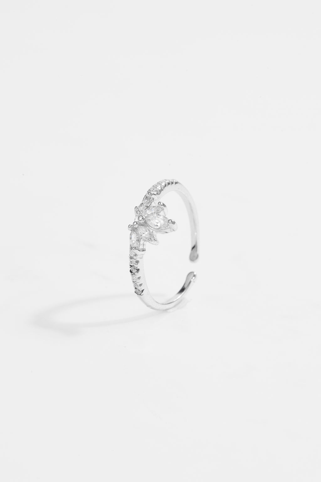 Minimalist Crown CZ Ring for Women