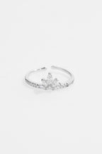 Minimalist Crown CZ Ring for Women