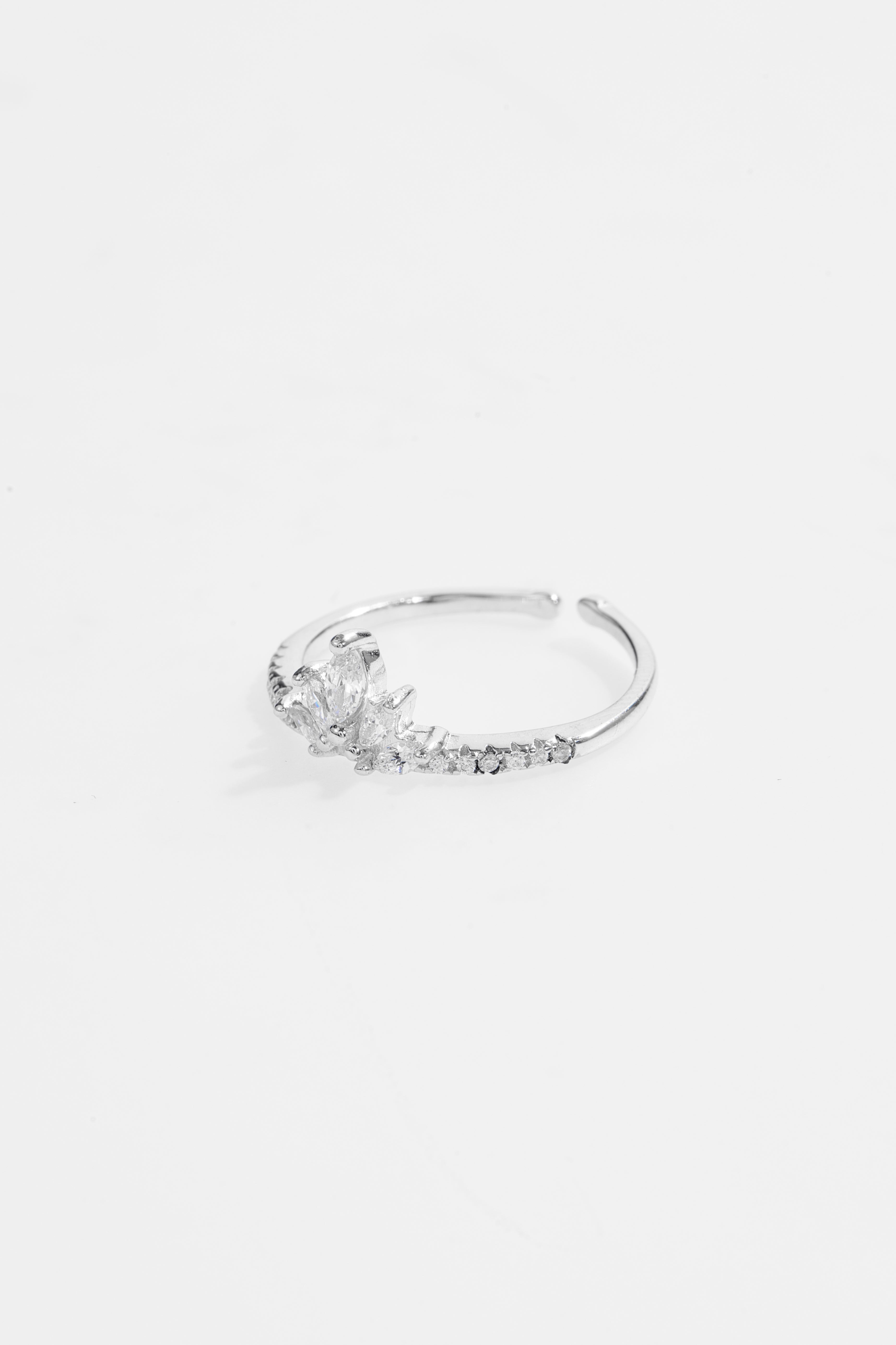 Minimalist Crown CZ Ring for Women