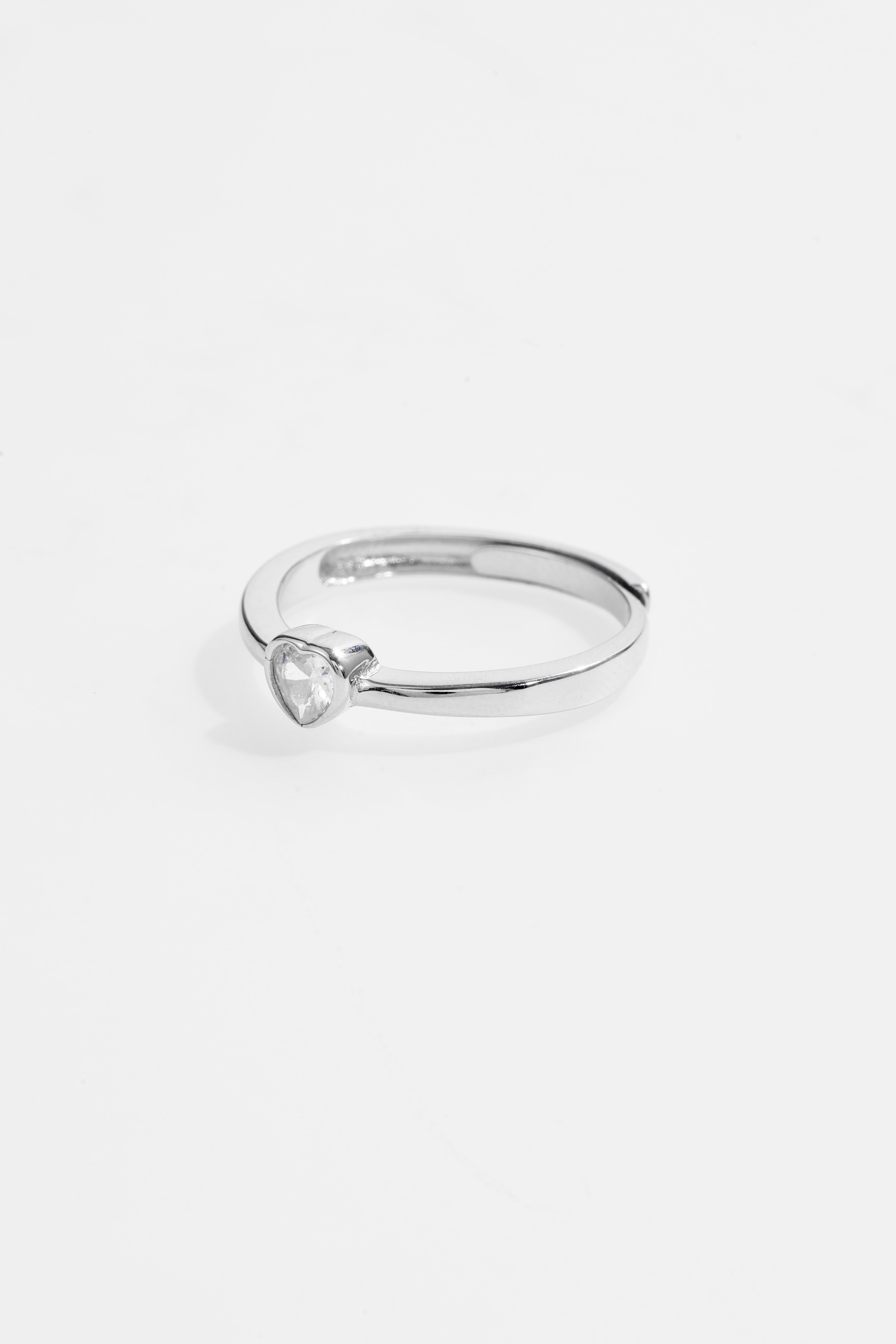 Heart Stone Simple Ring for Women