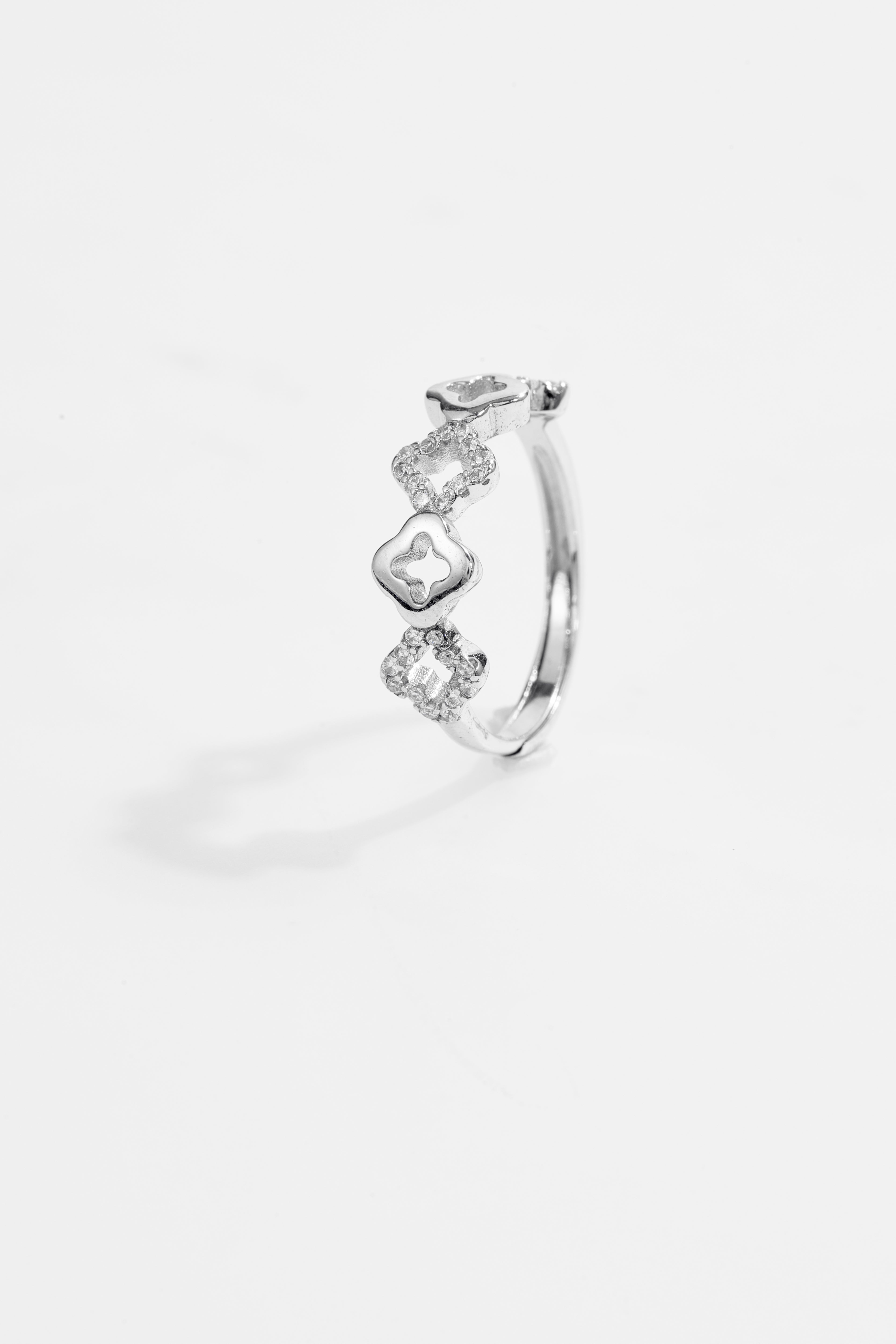 Multi-clover design Adjustable Ring for Women