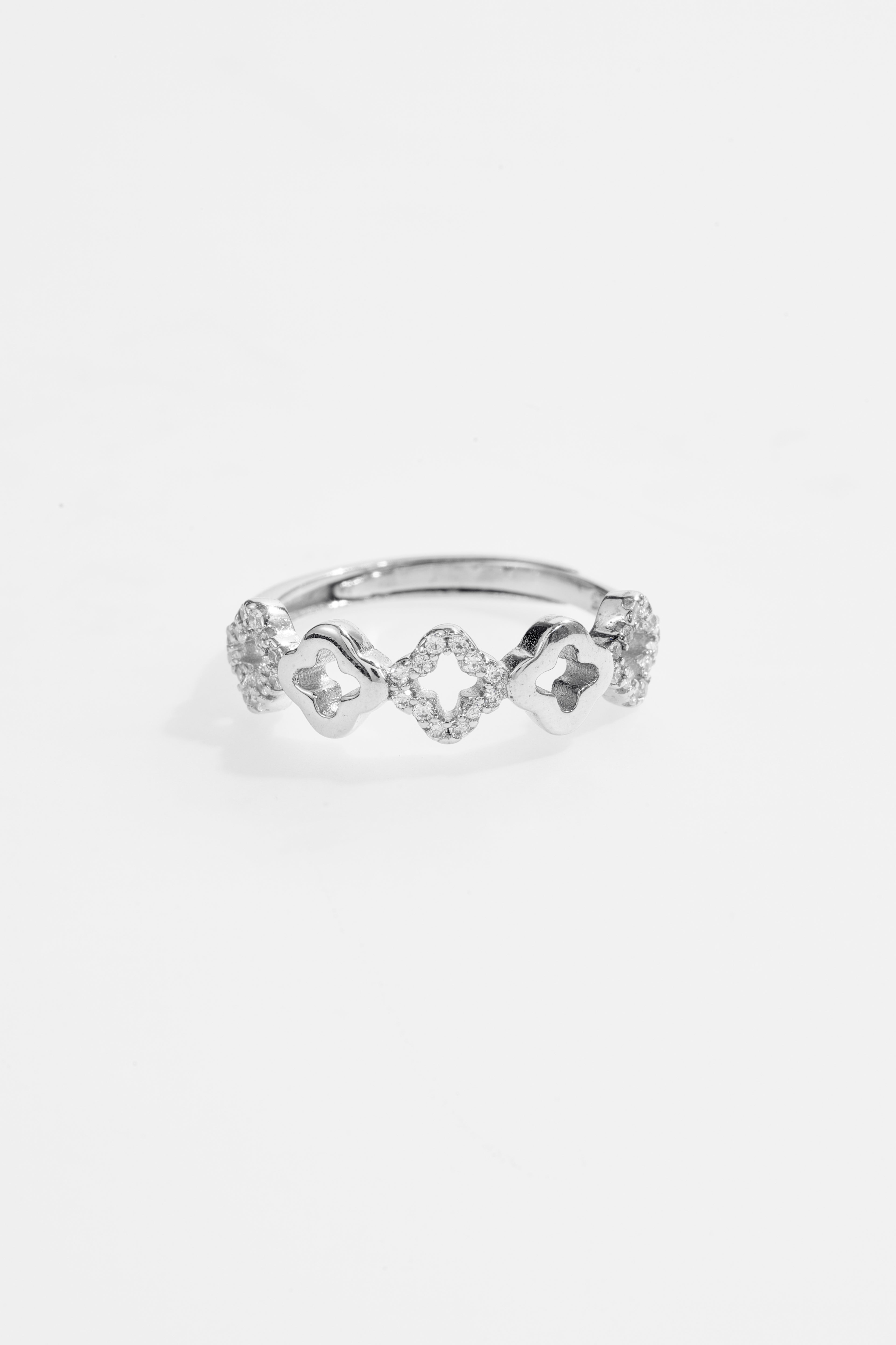Multi-clover design Adjustable Ring for Women